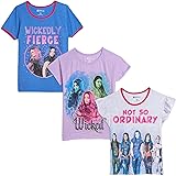Disney Descendants Mal Evie Uma Carlos Jay 3 Pack Short Sleeve T-Shirt