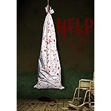 Halloween Scary Bloody Bag Decor for Body, 2 Pcs Bloody Haunted House Creepy Outdoor Indoor Halloween Party Hanging Decor Fav
