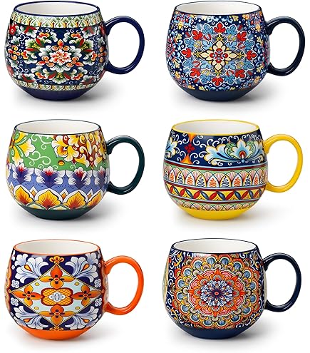 Amazon.com | NU TRENDZ Southwest Ceramic Coffee Mug with Handle, Ceramic  Tea Cup for Office and Home, for Cappuccino, Tea, Cocoa, Cereal, Hot  Chocolate: Espresso Cups