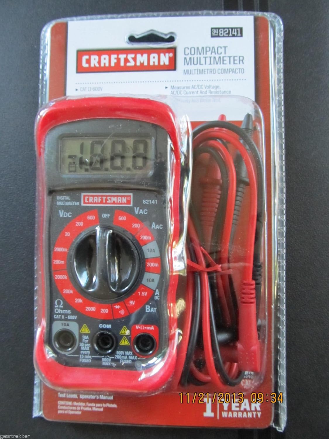 Best Craftsman 82141 Multimeter Manual