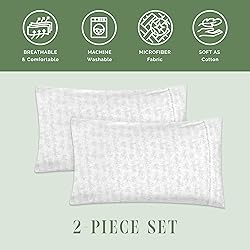 Elegant Comfort Ultra Soft Set of 2 Sea Waves Print