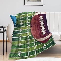 Football Sofa Throw Blanket Flannel Super Soft Warm