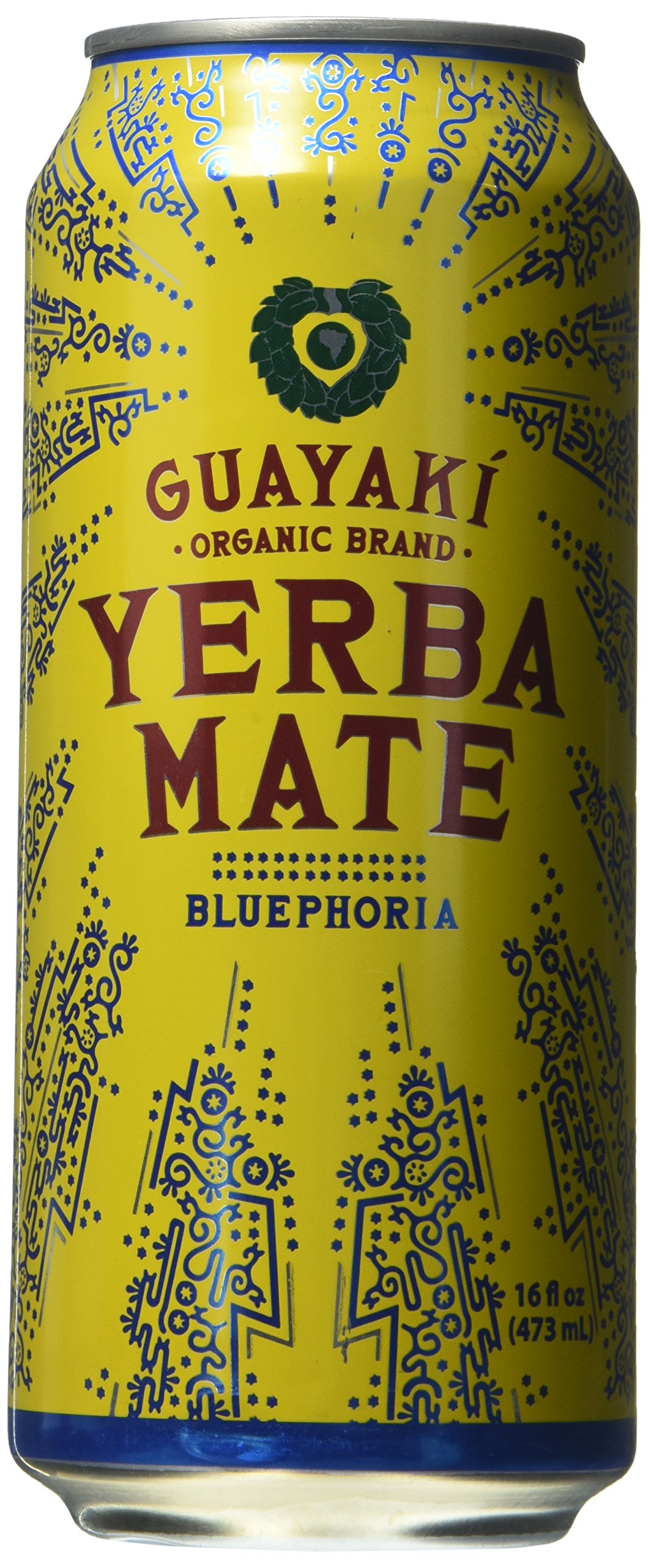 Organic Yerba Mate, Bluephoria, 16 Fl Oz (Pack of 12) Buy Online in United Arab Emirates at