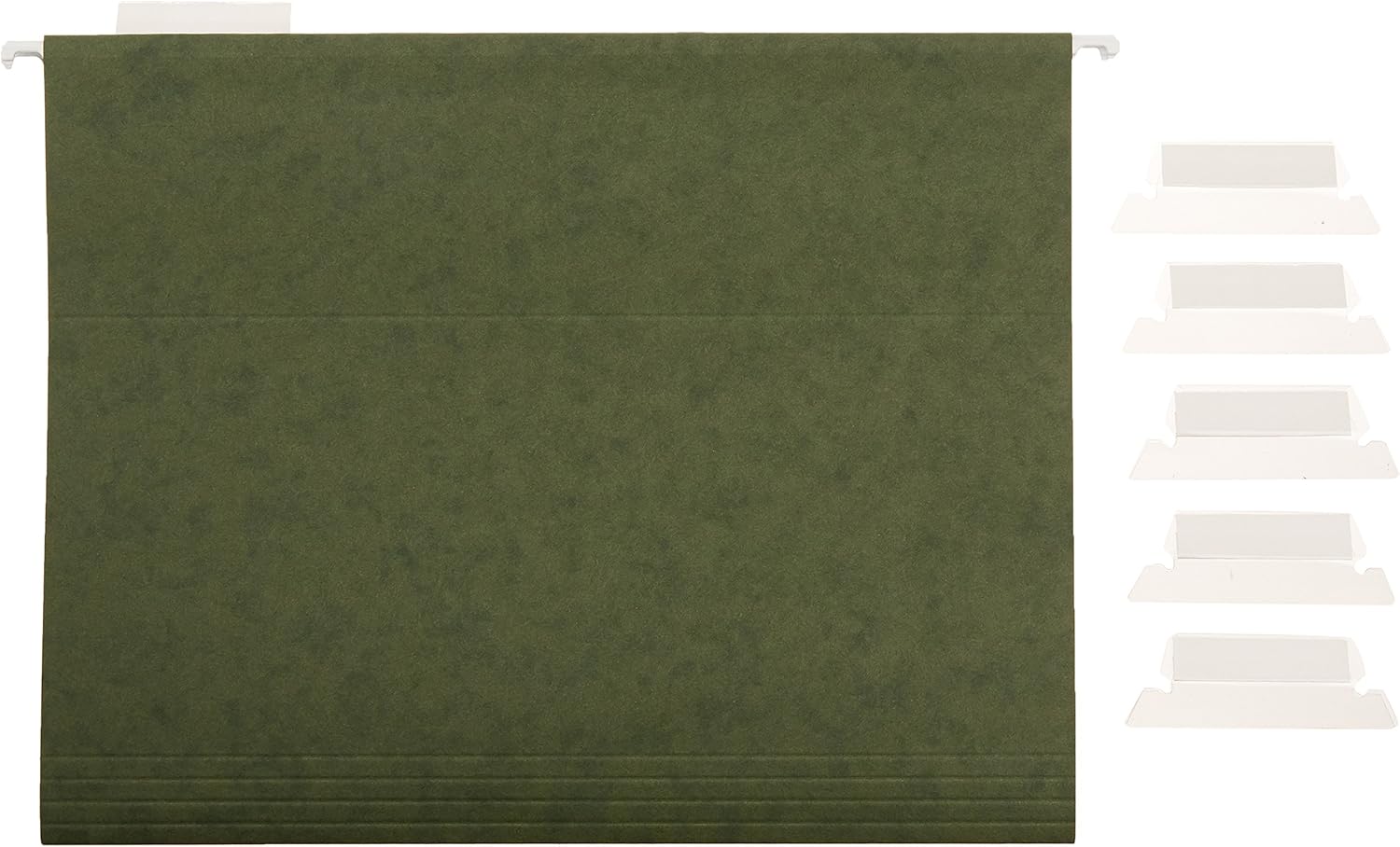 Basics Hanging Organizer File Folders - Letter Size, Green - Pack of 25 : Office Products