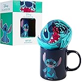 Disney Stitch Mug and Socks Gift Set for Women Teenagers Size 4-9 Womens Socks and Mug for Kids and Adults Stitch Gifts (Navy Stitch)