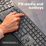Trust Arvia Silent Wireless Ergonomic Keyboard UK QWERTY Bluetooth 2.4GHz view 6