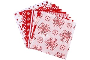 MAGICLULU 50pcs Cotton Christmas Patchwork Fabric Fat Quarters for Quilting and Boys and Making