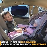 EcoNour Car Window Shades for Baby 4 Pack 20 x 12 inch Sun Protection view 2