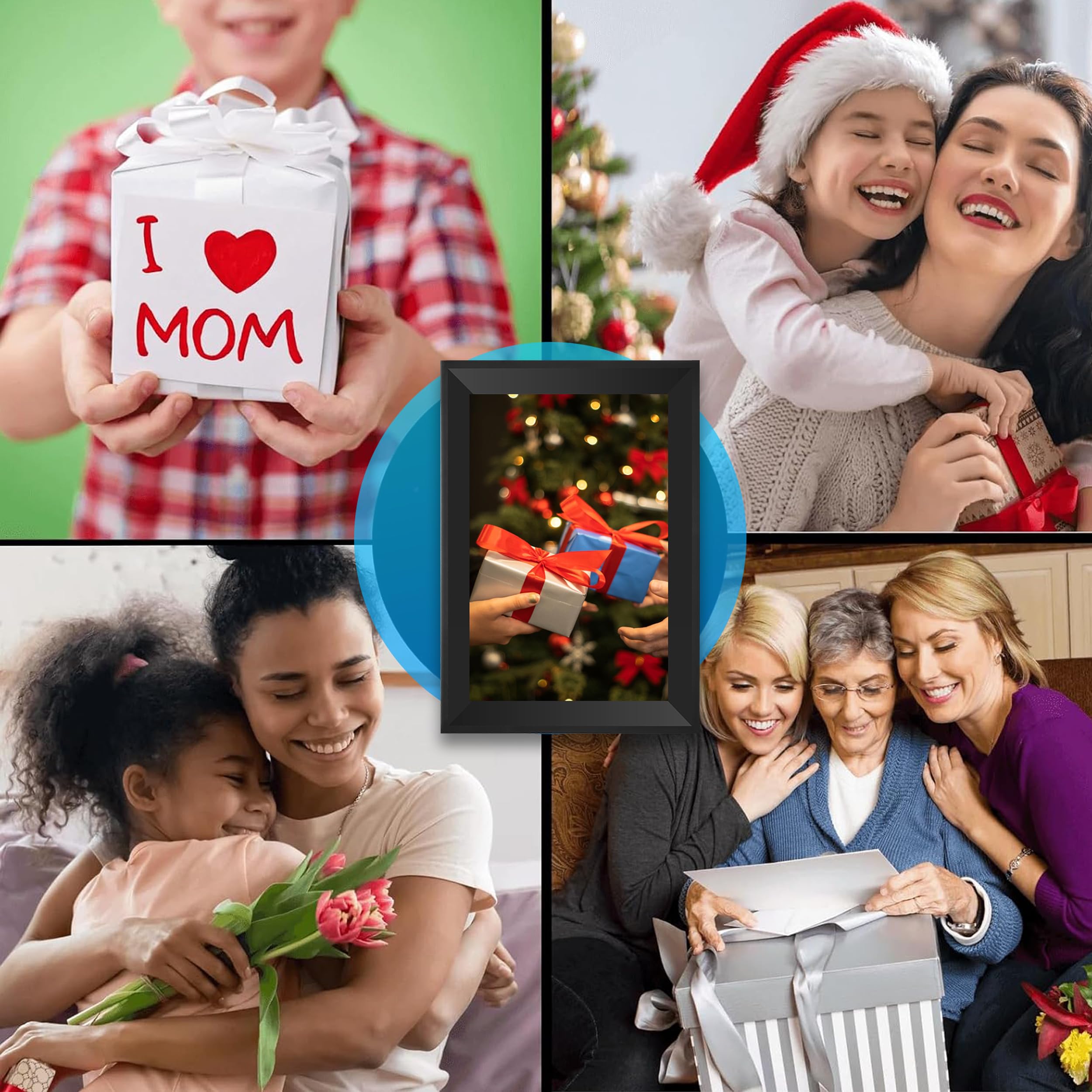 Uhale 10.1 Inch HD Touch Screen Digital Picture Frame WiFi Enabled,16GB Storage,Auto-Rotate, Digital Photo Frame Free Photo and Video Sharing to Family & Friends via The app