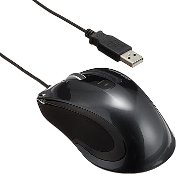 Amazon Com Elecom Windows8 1 Corresponding Wired Laser Mouse Usb M Ls12ul Series Three Button Black M Ls12ulbk Computers Accessories