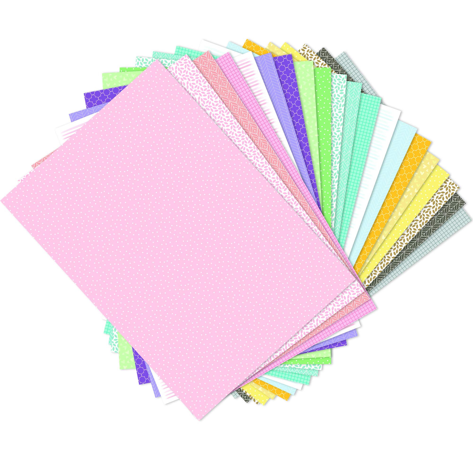 Surfacez Patterned Paper A4 20 Colors 80 Sheets