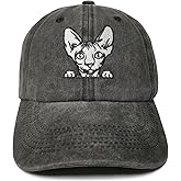 ZKFE Cat Lover Gifts, Embroidered Cat Baseball Hats for Men Women