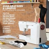 Realm Flat Elastic Band Sewing Crafts DIY 1/4 Inch 5m White view 6