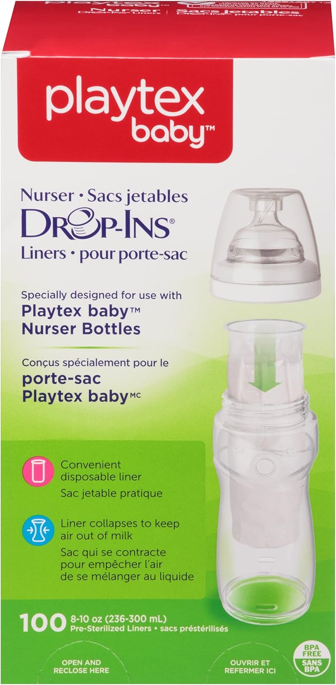 Playtex Baby Nurser DropIns Baby Bottle Disposable Liners, Closer to