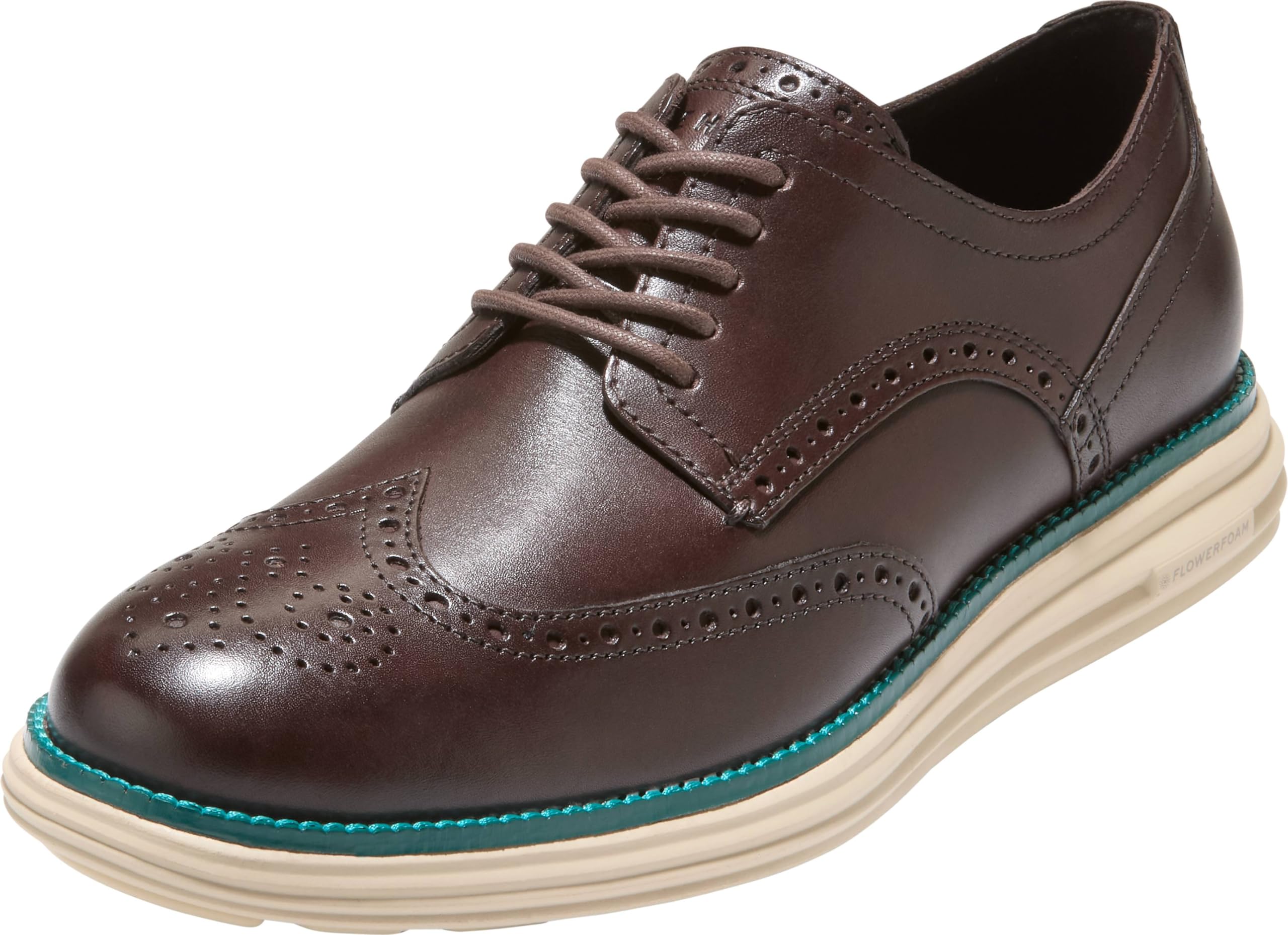 Cole Haan Men’s Shoes – OriginalGrand Remastered Wingtip Oxford, Madeira/Mediterranea, 13-W US