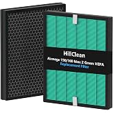 2 Sets Airmega 150 Filter Replacement for Coway Airmega Air purifier | Upgraded Version Green HEPA and Activated Carbon Filter Compatible with Coway Airmega 150/160 Air Purifiers #AP-1019C-FP