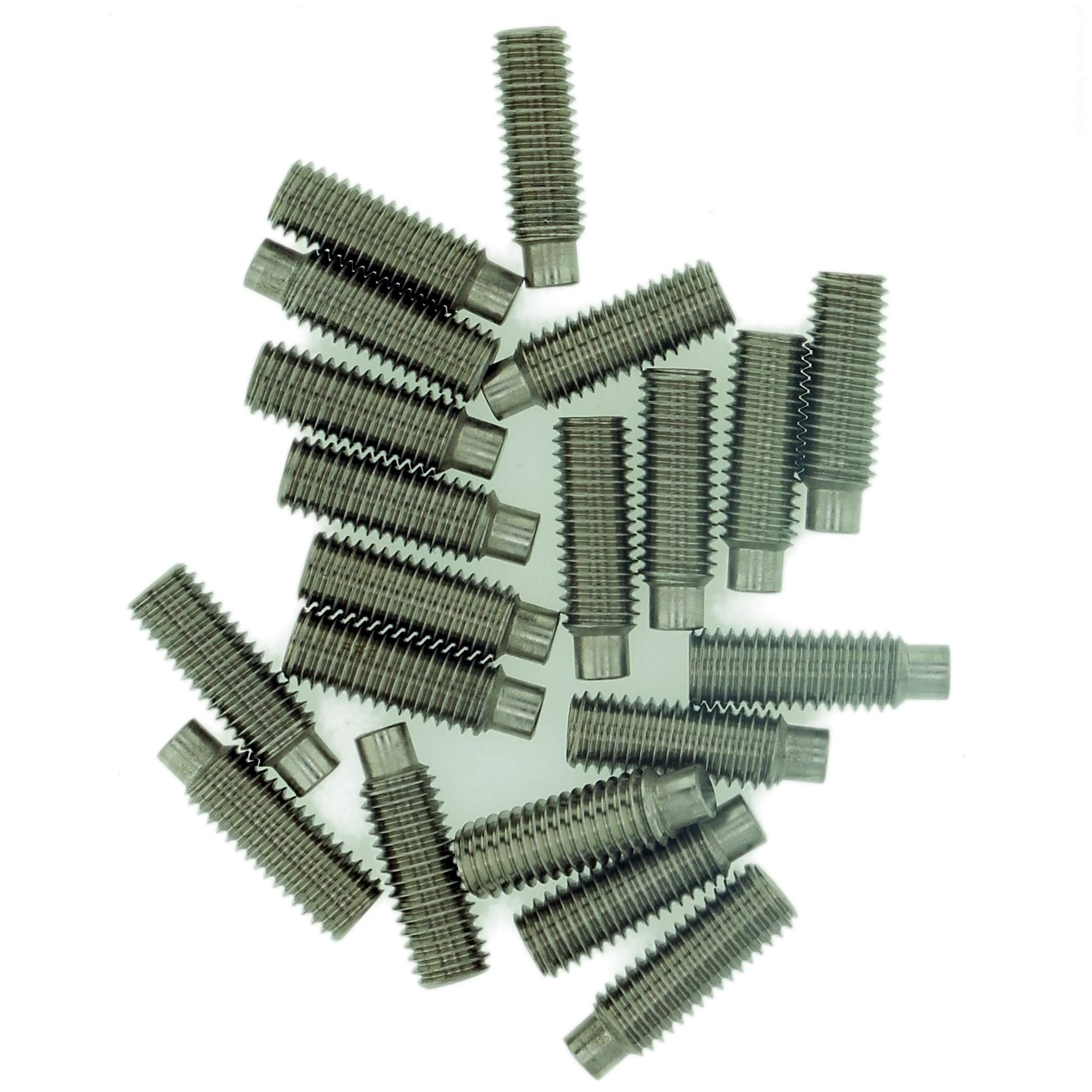M3 (3mm x 4mm) Hex Socket Grub Screw (Dog Point) - Stainless Steel (A2) (Pack of 20)