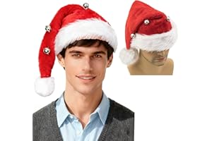 DSKOBT Hat Men 1989s Vacation movie Costume Accessory Tie Santa Hat Set for Holiday Party