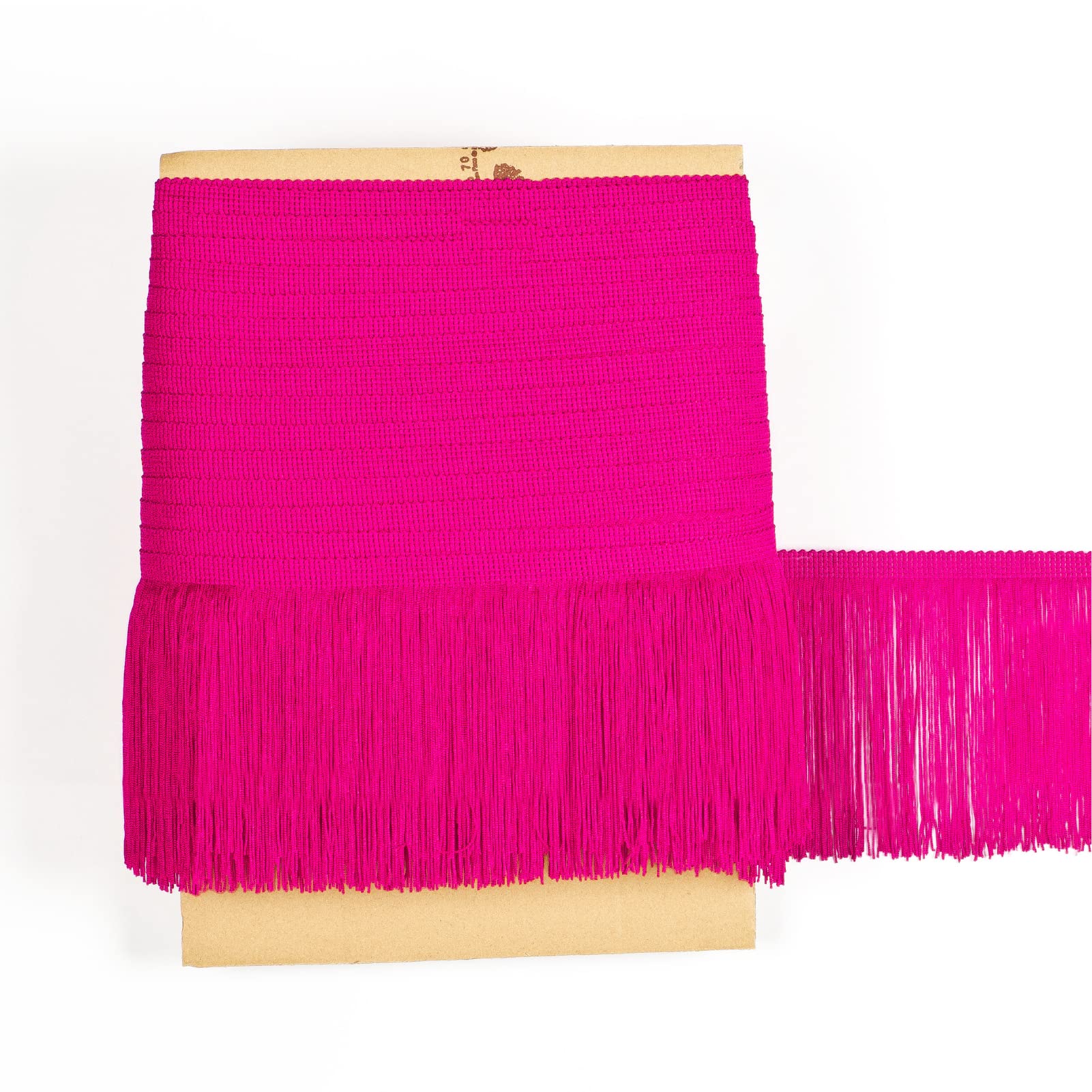 TEXTEX = Cuquillo Fringe for Sewing Flamenco and Sevillana. Composition Rayon 100%. Length of 15 cm. 5m Pieces. (Fuchsia)