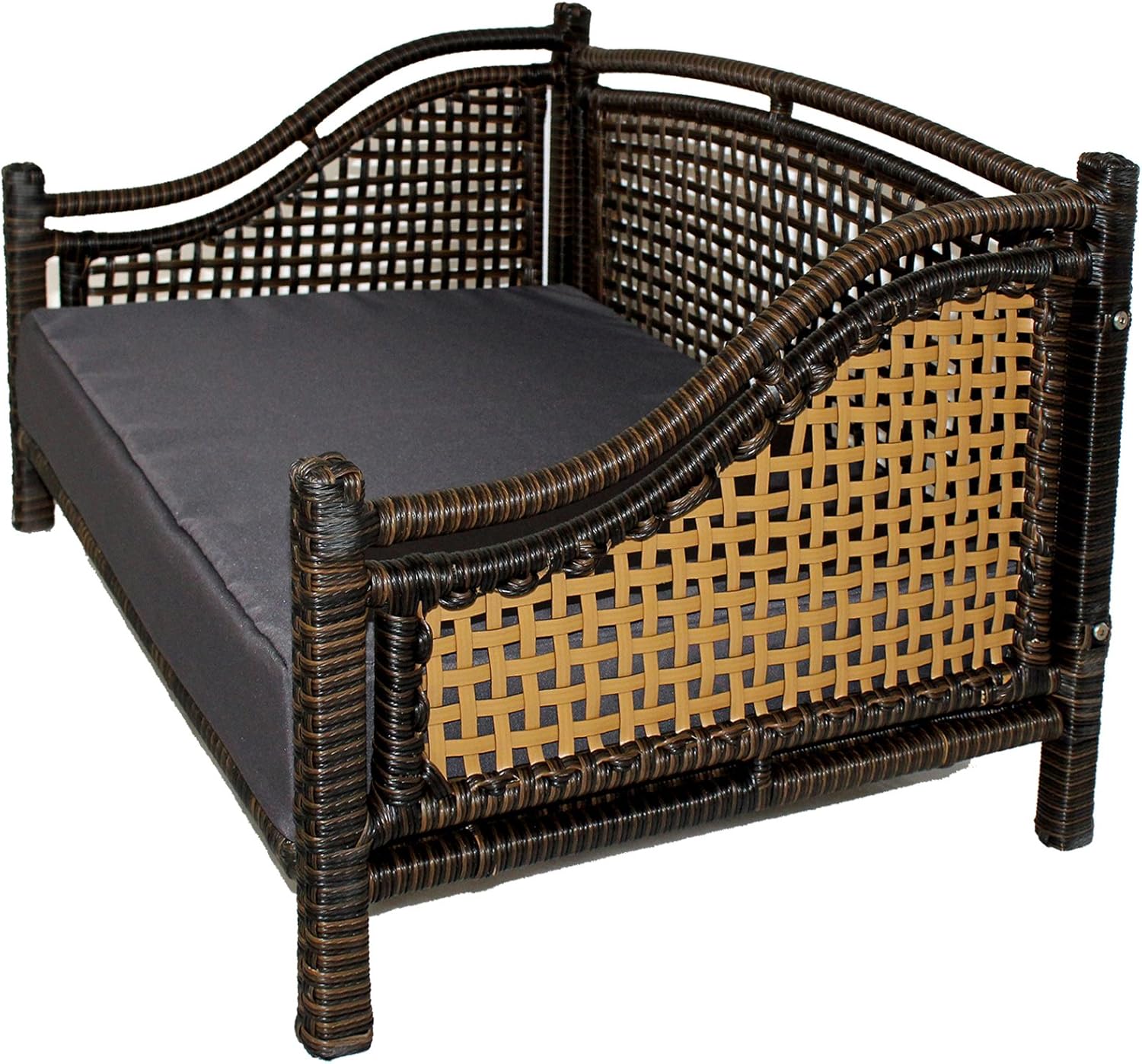 Maharaja Rattan Pet Day Bed, Indoor/Outdoor : Pet Supplies