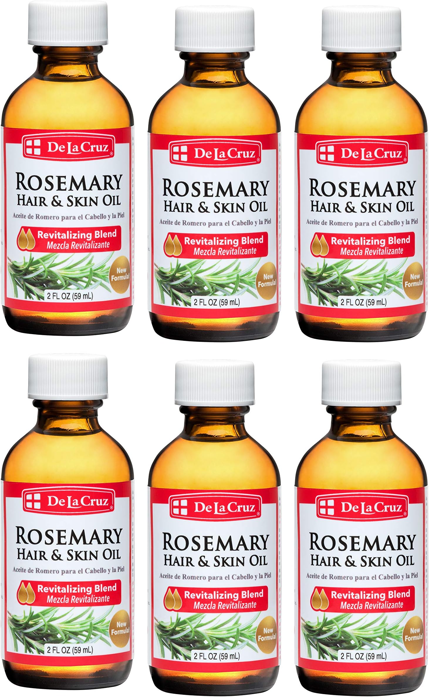 6pk - Rosemary Oil - Aceite de Romero - Massage by De La Cruz