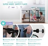 Regalo Safety Super Wide Arched Baby Gate Bronze 75-150 cm Extensions Included view 4