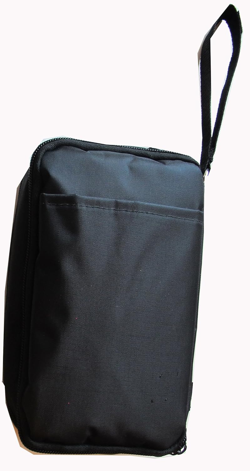 Double Bag Diabetic Travel Organizer Cooler Bag-for Insulin,Supply Kits,W2x/ice Pack Included - (Black): Health & Personal Care