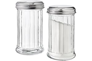 EVRBLOCK 2 Pack Diner Retro Style Sugar Shakers