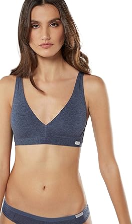 cotton triangle bra
