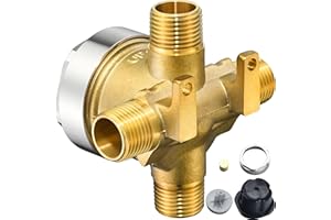 LOWCUS R11000 shower diverter valve rough in function setting integrated kit way port universal brass body wall mixing bathroom remodel renovation repair replacement