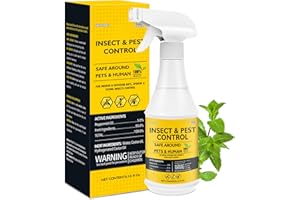 BugBai Peppermint Oil Spray for Bugs Indoor Home Kitchen, 16OZ Natural Pest Control Spray Ant Spider Roach Fly Killer Pet Family Safe, Insect Wasp Flea Bed Bug Repellent Spray Outdoor Patio Yard