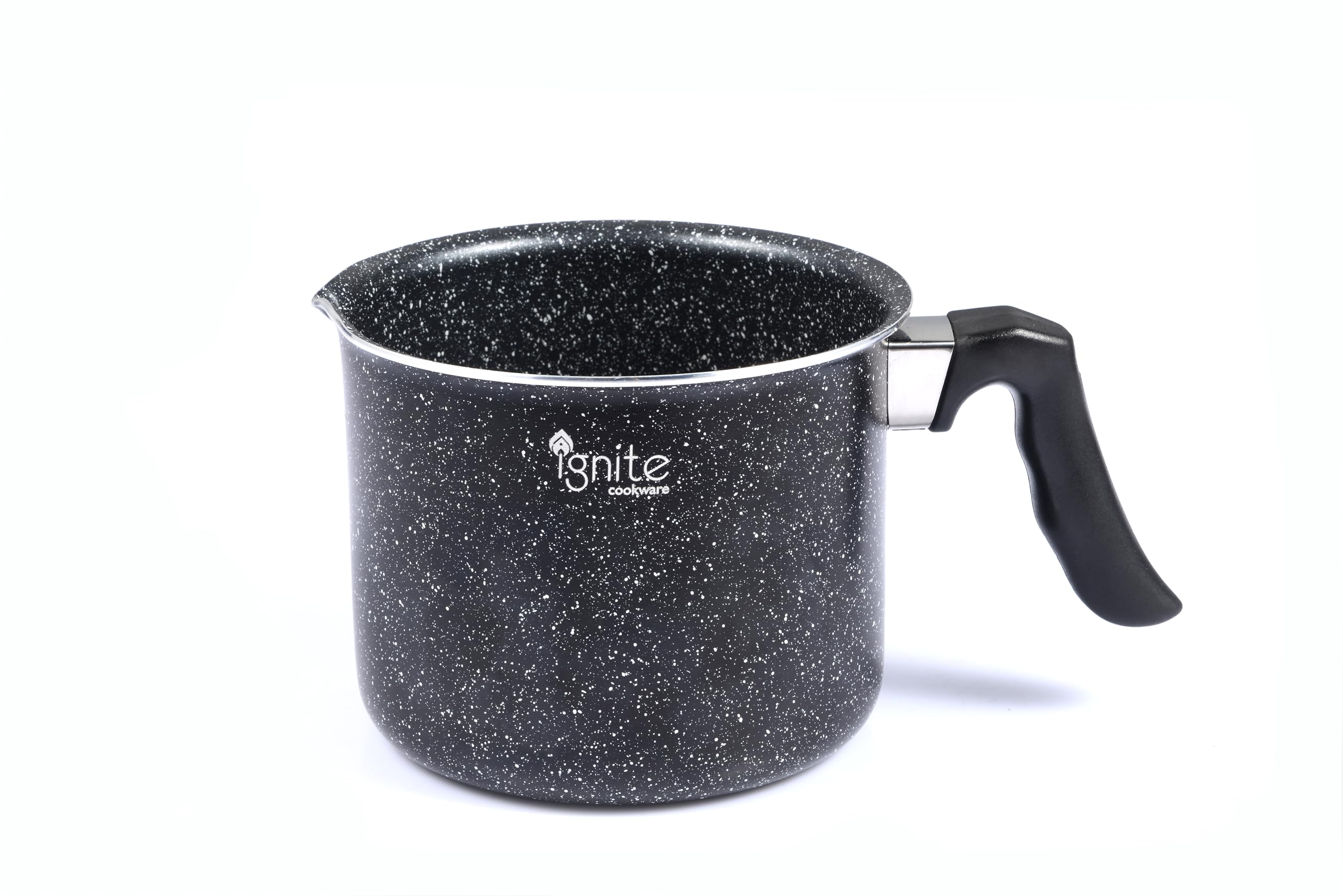 1.8L / 14cm Non Stick Boiling Pot | Ignite Cookware | Chai Pan | Non Stick Milk Pot | Suitable for All Hobs Including Induction | Ideal for Boiling Milk, Sauce, Tea, Chai, Pasta, Noodles, Gravy