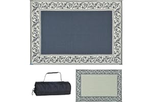 Stylish Camping RD1 Black/Beige 6-Feet X 9-Feet Classical Mat