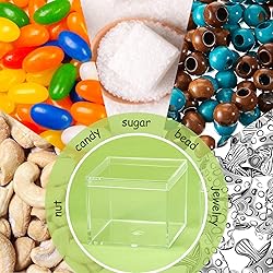 Blulu 8 Pieces Clear Acrylic Plastic Jewelry Box