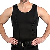 CCW Tactical Concealed Carry Holster Tank Top | Secure Hook & Loop Pocket with Large Storage | Mens Tank Top