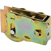 Prime-Line D 1688 1-1/4 In. Steel Ball Bearing Sliding Door Roller Assembly (Single Pack), Yellow zinc