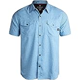 Spyder Mens Button Down Shirt - Lightweight Plaid Casual Collared Shirt Wrinkle Free Short Sleeve Shirts for Men