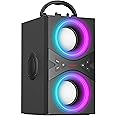DINDIN Bluetooth Speakers, 40W(Peak) Wireless Party Speaker with TWS, Beat-Driven Lights, 80dB Loud Stereo Sound & Rich Bass, Portable Speakers with Subwoofer for Party, Outdoor, Camping, Travel