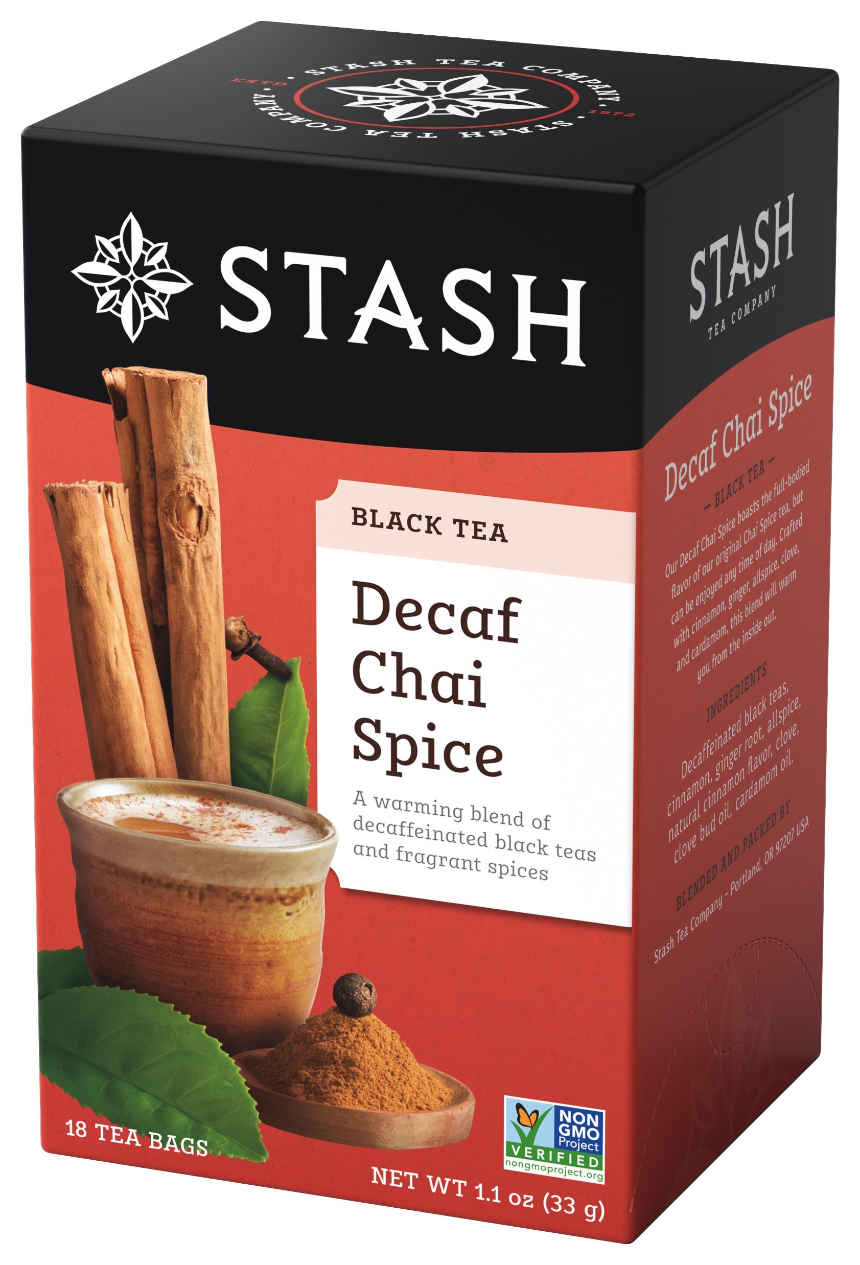 Stash Tea Double Spice Chai Black Tea, 18 Count Tea Bags