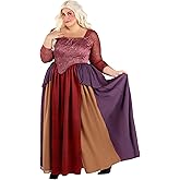 Fun Costumes Women's Plus Size Deluxe Disney Sarah Sanderson Costume | Salem Witchcraft Dress for Halloween Masquerade - 4XL, Multicolor