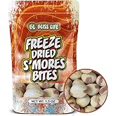 S'Mores Bites Freeze Dried Candy from TikTok, ASMR Crunchy Candy, Sweet and Sour Kids Snacks, Unique Novelty Snack for Kids 1.5 OZ
