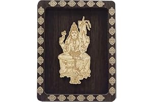 IBA INDIANBEAUTIFULART Indianbeautifulart Decorative Goddess Lalitha Wooden Frame Office Table Home Decor Showpiece