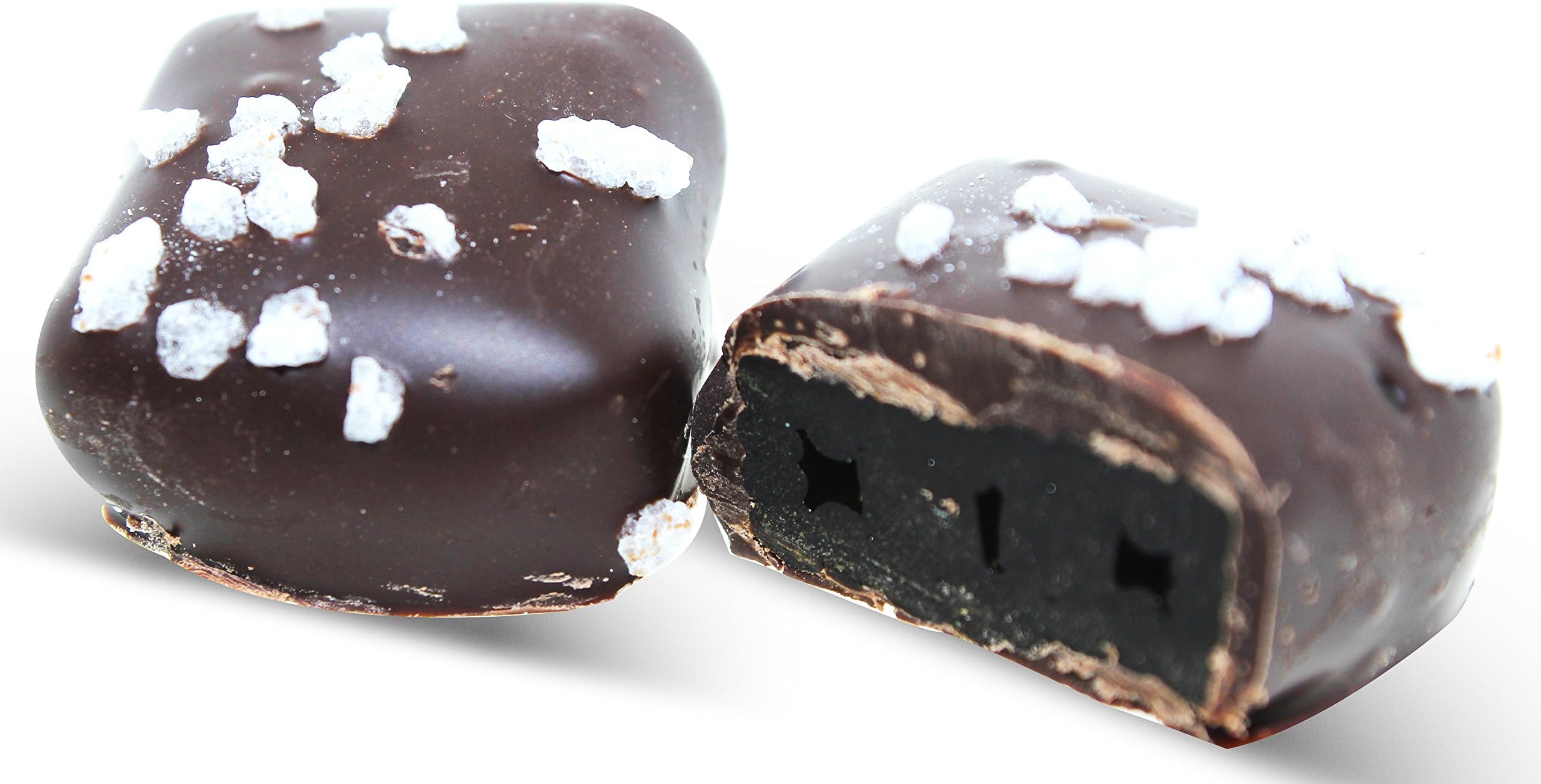 Dulcefina, Black Licorice In Dark Choclate Sprinkle w/ Sugar Pearls 7.15 oz. Tub (2 pcs)
