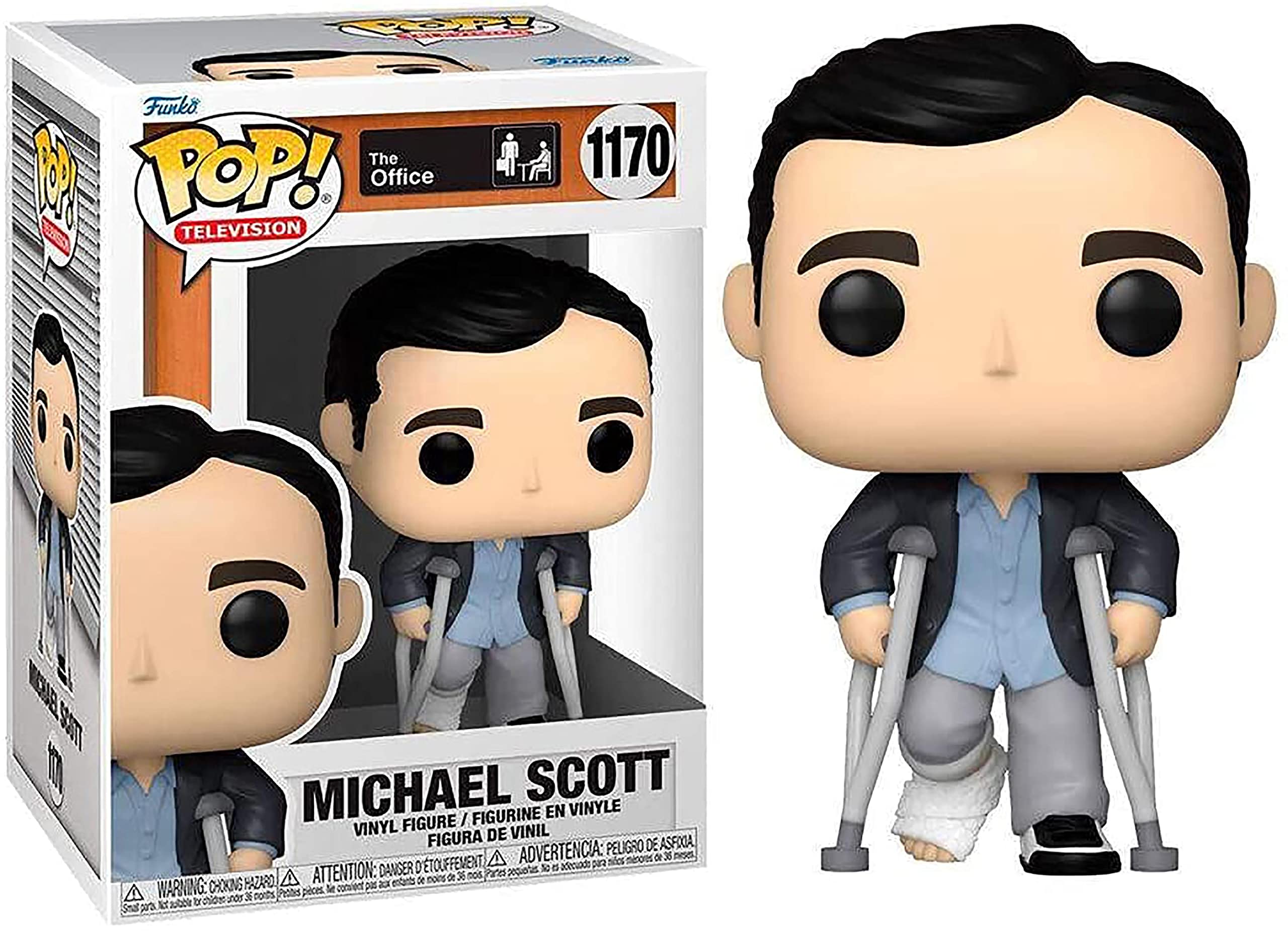 Funko POP! TV: the Office - Michael Scott Standing With Crutches - Collectable Vinyl Figure - Gift Idea - Official Merchandise - Toys for Kids & Adults - TV Fans - Model Figure for Collectors