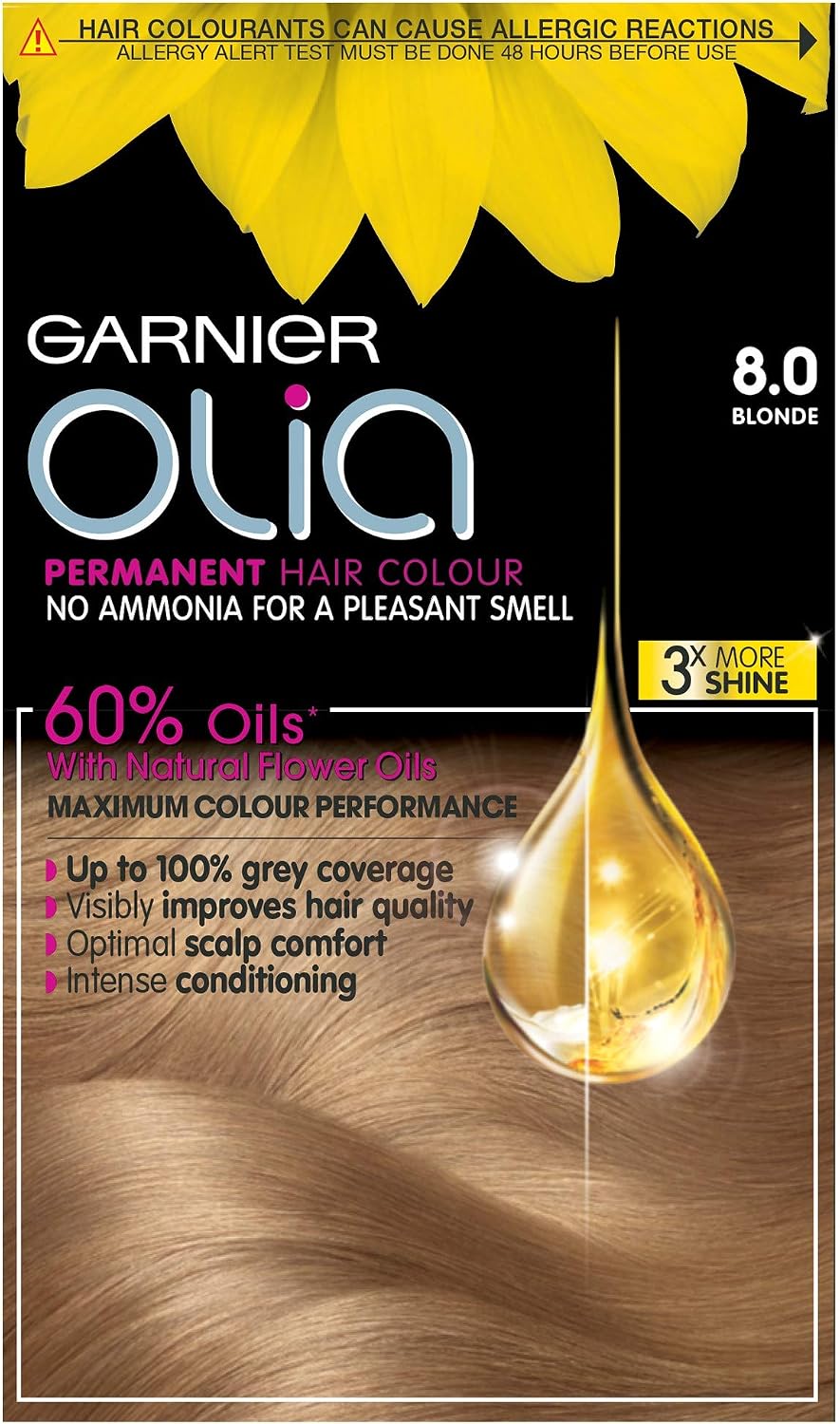 Garnier Olia Permanent Hair Colour 8.0 Blonde
