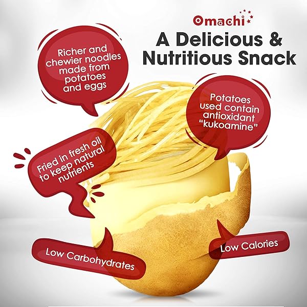 OMACHI GOLDEN POTATO NOODLES – HOT AND SOUR SHRIMP FLAVOR – MADE WITH NATURAL INGREDIENTS (HOT & SOUR SHRIMP, PACK OF 5)