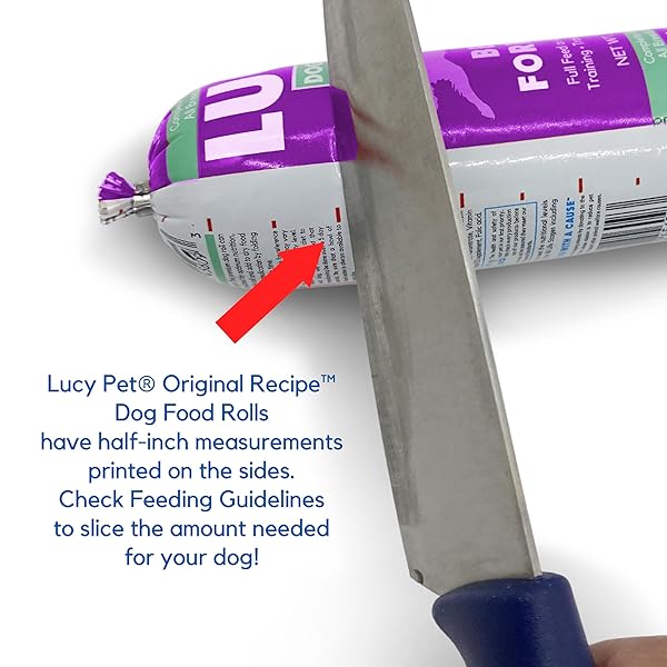 LUCY PET PRODUCTS CHICKEN FORMULA DOG FOOD ROLL 2.5 LB, MEATY, SEMI-MOIST DOG FOOD (100600074), (PACK OF 1)