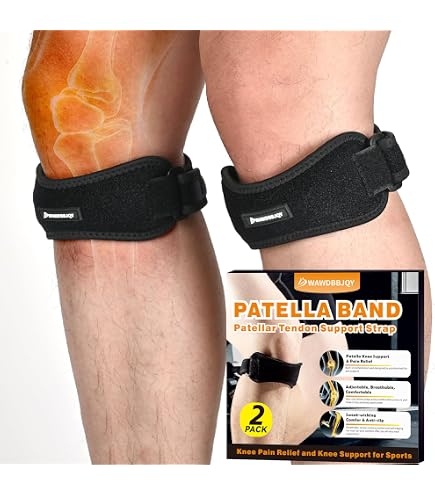 Mueller Sport Care Fascia Sottorotulea Jumpers Knee - Regolabile, Taglia Unica, Per Tendinite E Dolore Rotuleo