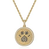 Fettero Gold Necklace for Women, Dainty 14K Gold Plated Pendant Necklaces for Women Trendy Simple Chain Necklace Evil Eye, CZ Rose, Charm Moon, Lucky Italian Horn, Gold Star Necklace Fashion Jewelry