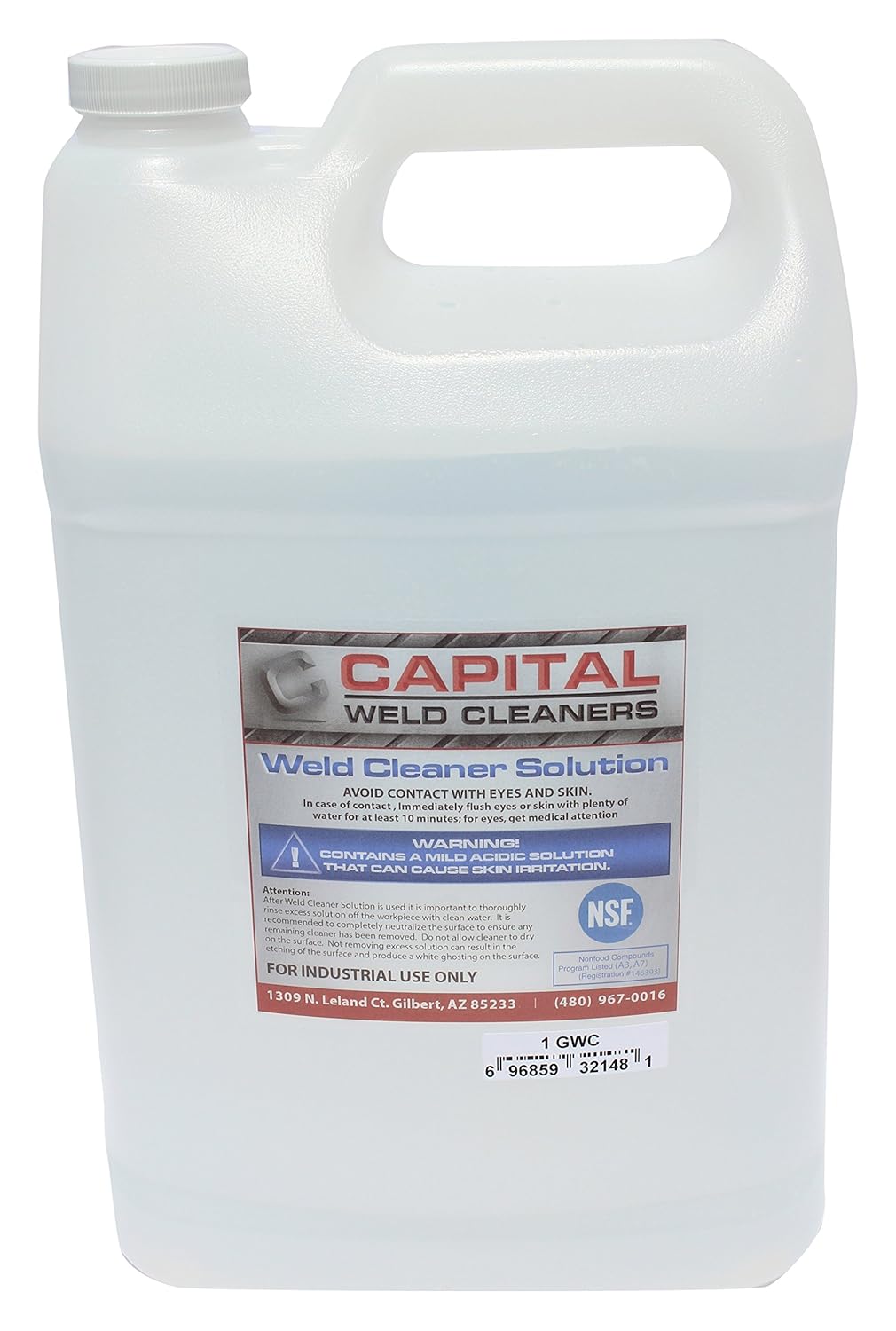 Capital Weld Cleaners 1GWC Weld Cleaning Solution, 1 gal Amazon.ca